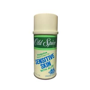 1985 Old Spice Shave Cream Sensitive Skin Aloe 11 oz. Shulton No. 3670 NOS READ